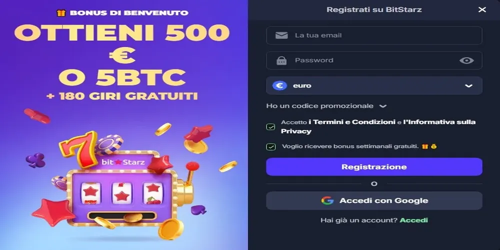 bitstarz casino registracione